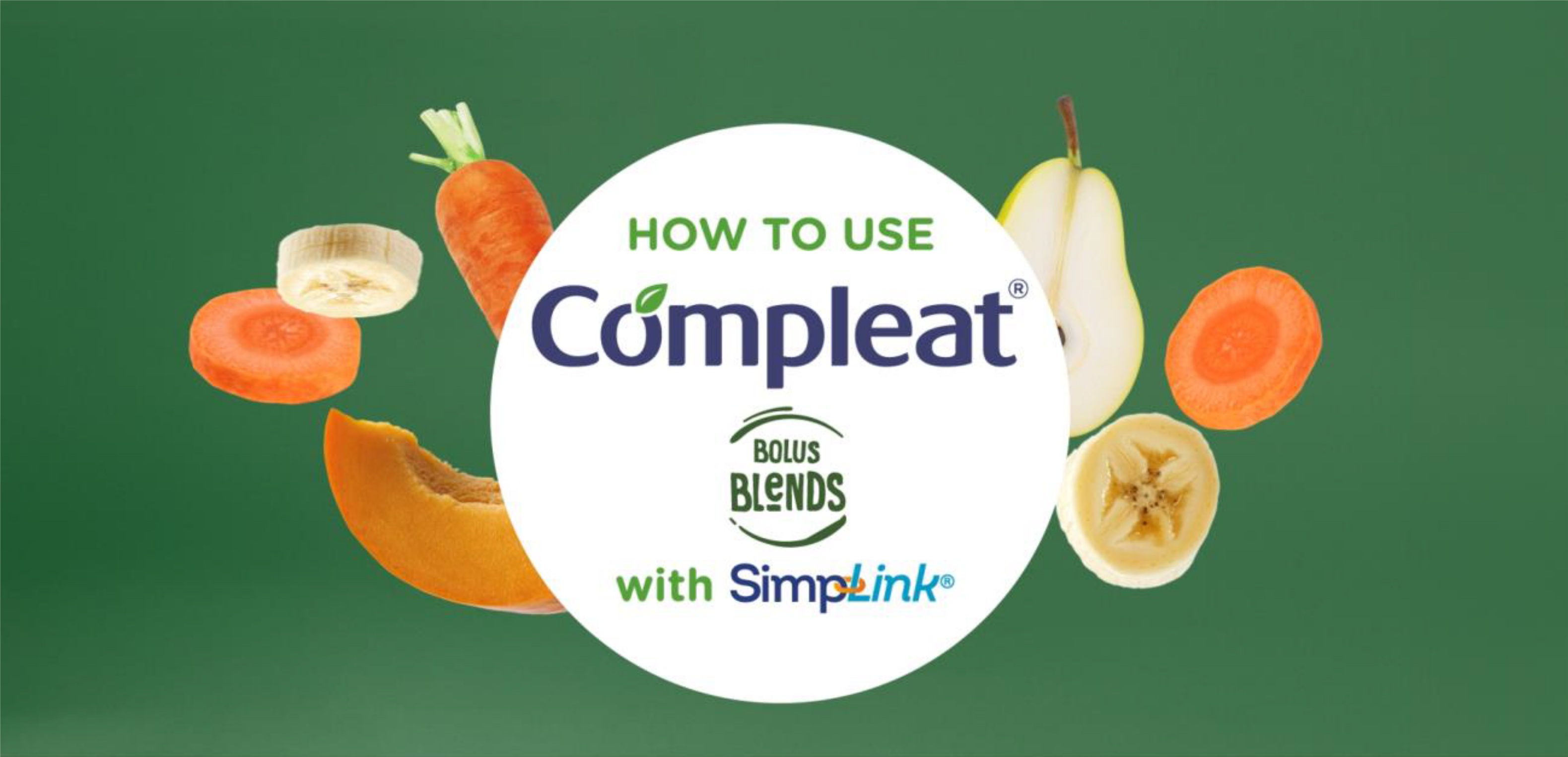 Användning av Compleat Bolus Blends med SimpLink.