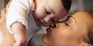 Baby kissing ALT